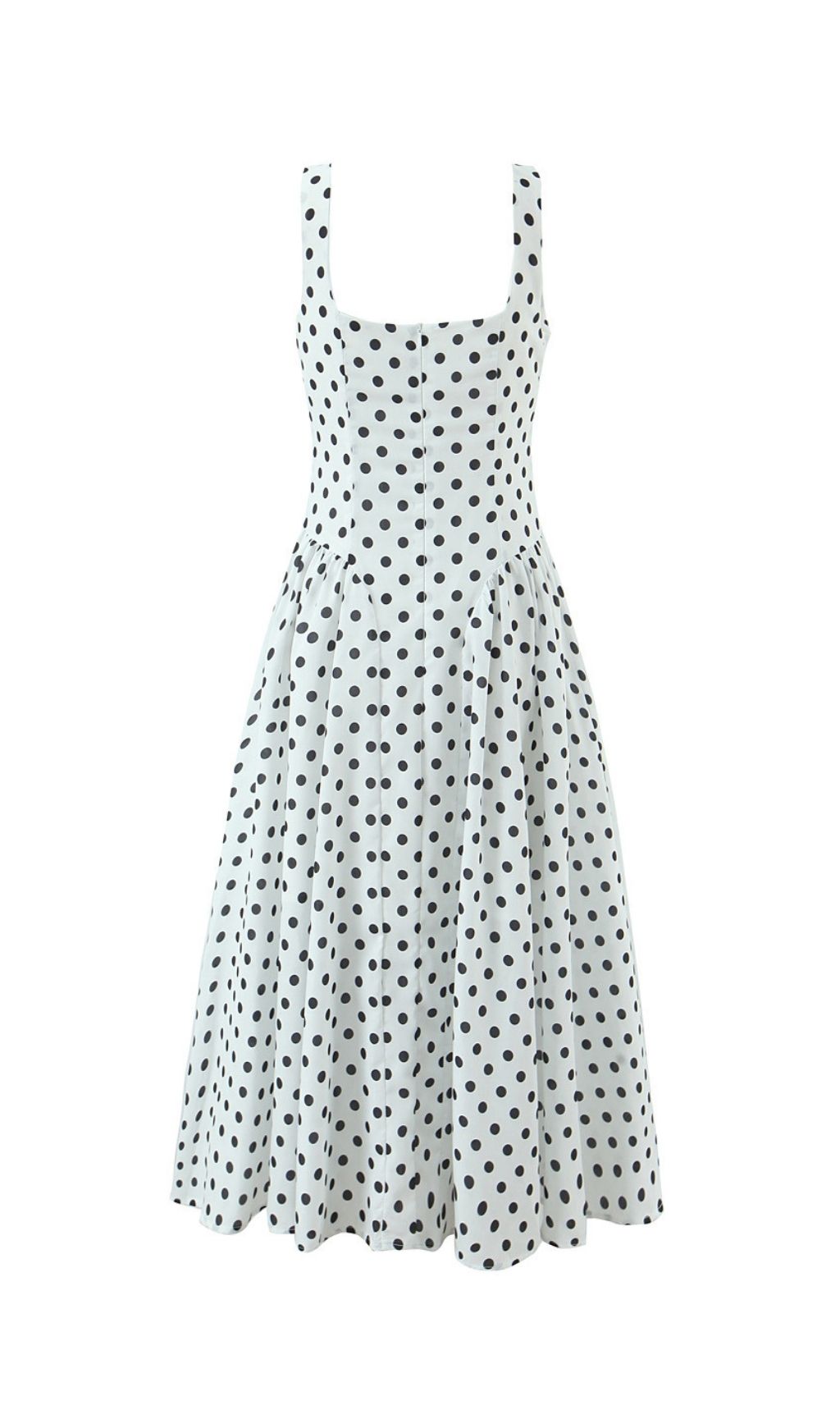 001b3533734db6f448d59f06ac7e971e.jpg Fashionslee Women Keshia White Dot Midi Dress