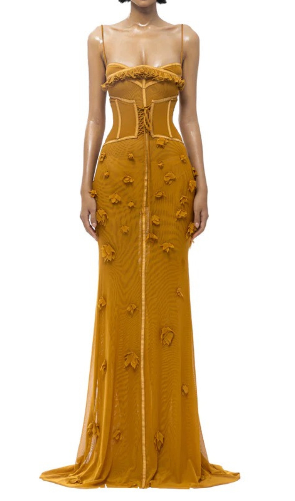 Fashionslee Women Carys Strappy Petal Maxi Dress