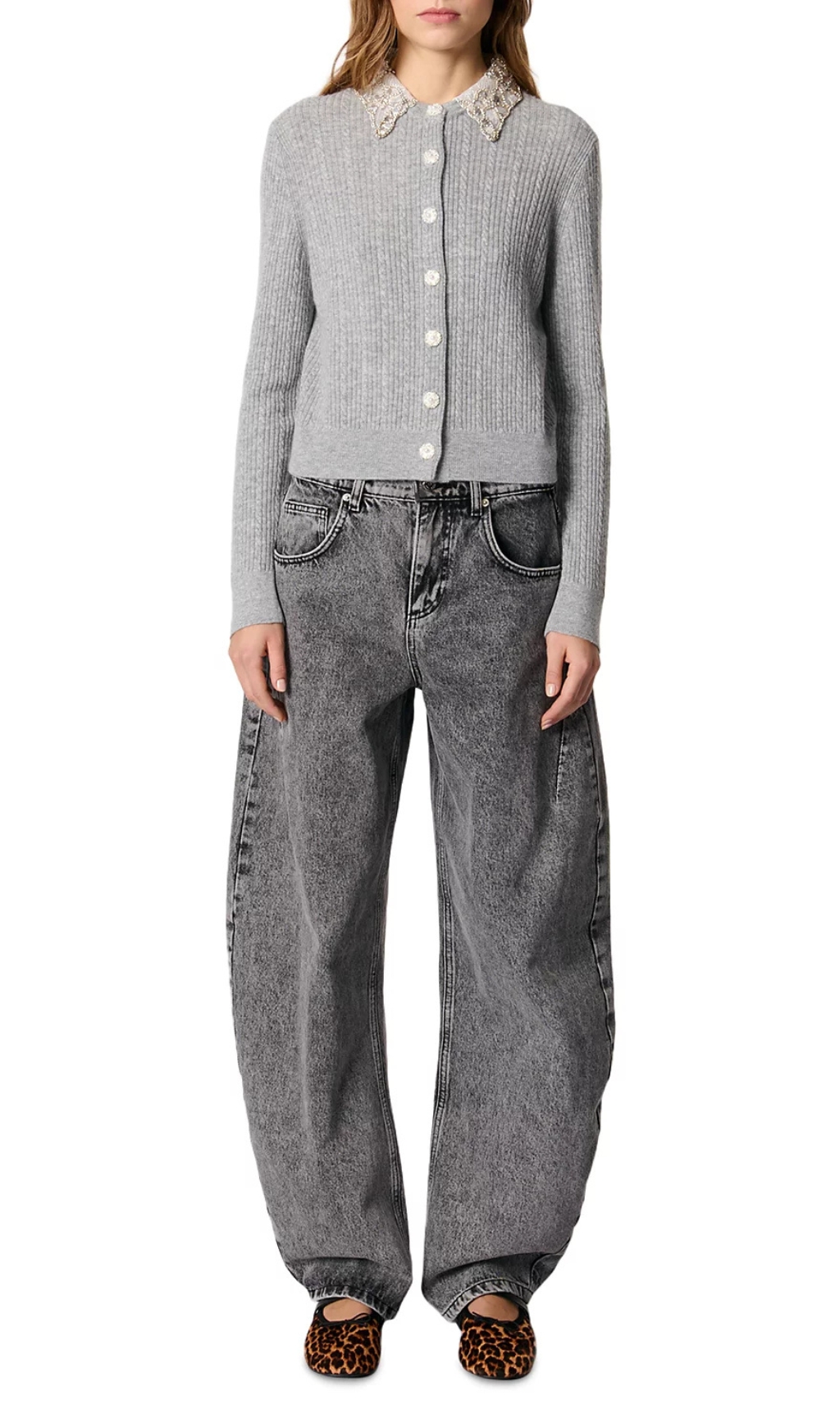 00718b707d68994f40061ae4d2868c49.jpg Fashionslee Women Cardigan With Jewelry Collar