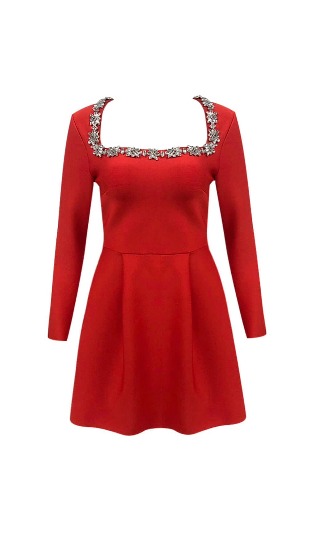 00cbd93d5c54fca44e6b41bcd4afae9f.jpeg Fashionslee Women Aramoana Red Crystal Decor Mini Dress