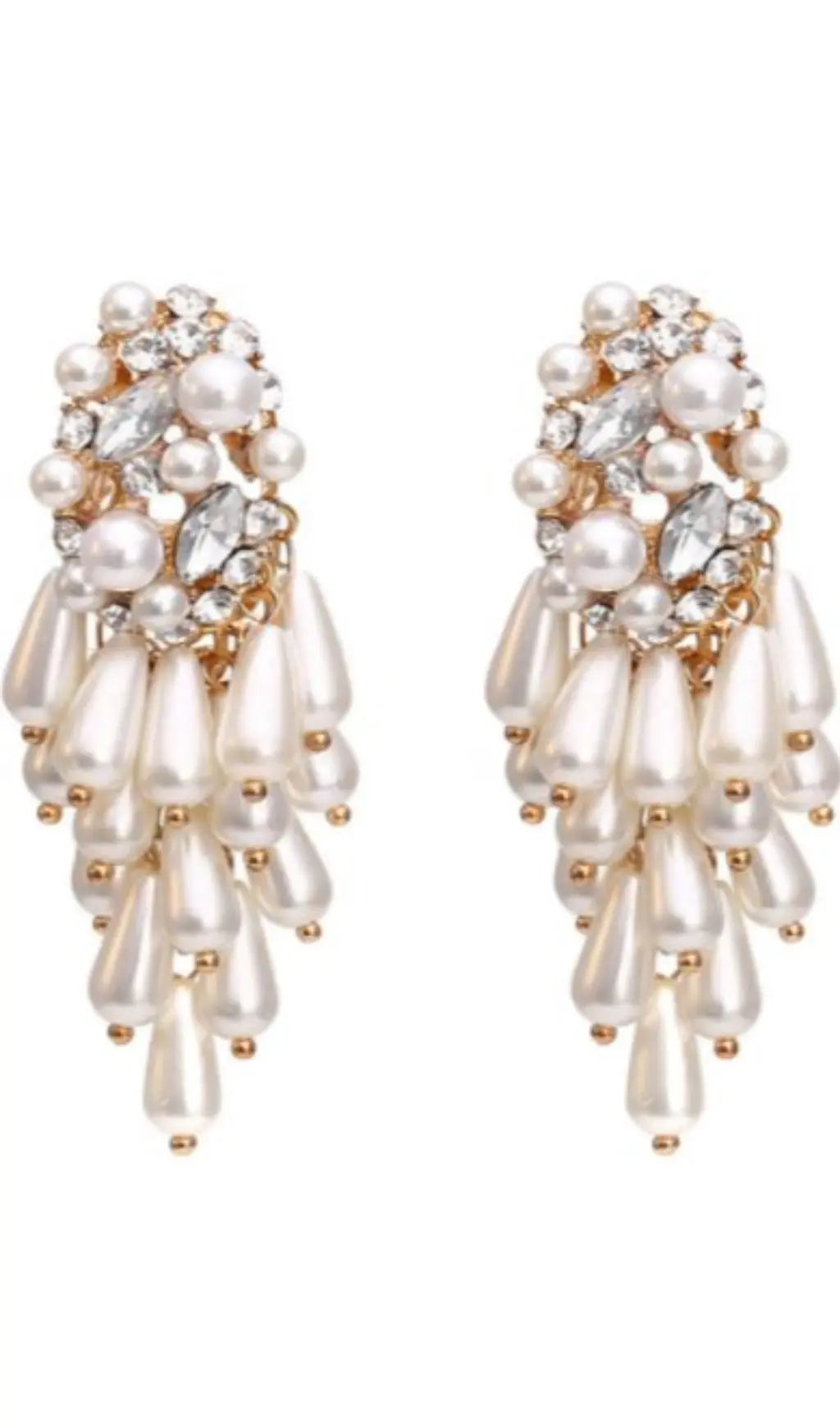 01276ef75436d2ee3f81ec5ce80889fc.jpeg Fashionslee Women Pearl Tassel Diamond Earrings