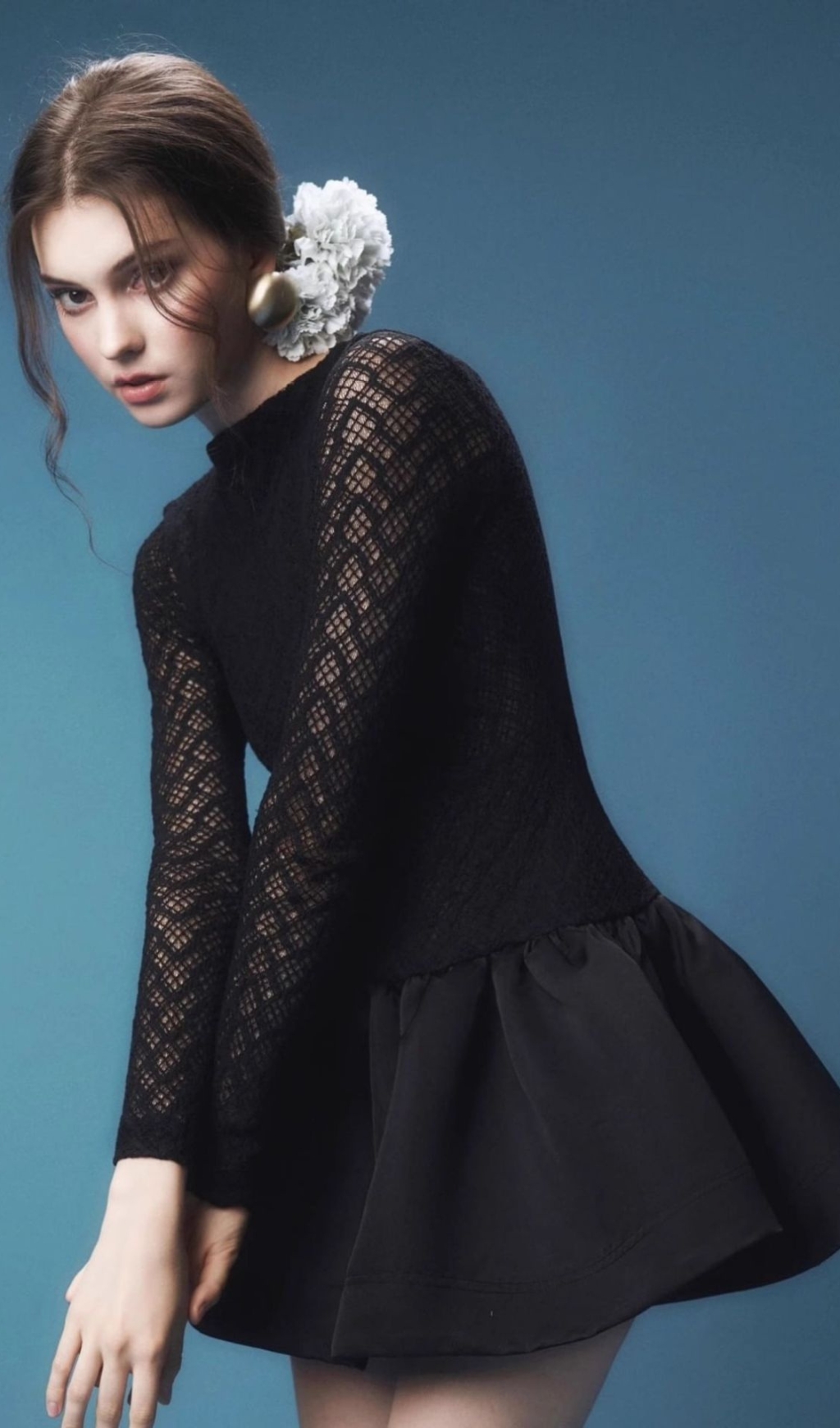 0130e38f6eadb90d16253e4a0dc702de.jpg Fashionslee Women Dobie Long Sleeve Lace Mini Dress