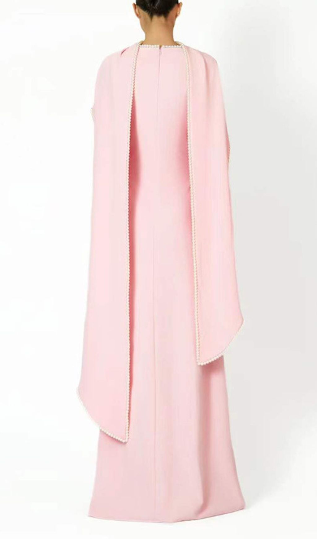 Fashionslee Women Hidi Pink Shawl Long Sleeve Maxi Dress