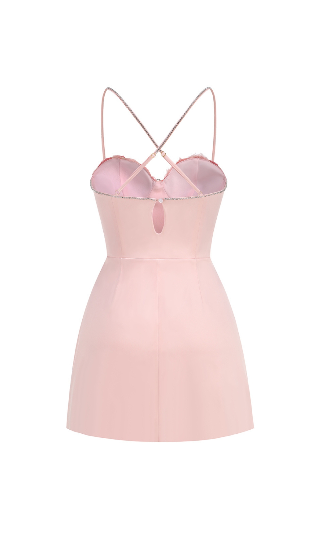 013a38ace923e67277a209f8ec174bd4.jpg Fashionslee Women Calantha Pink Flower Diamond Mini Dress