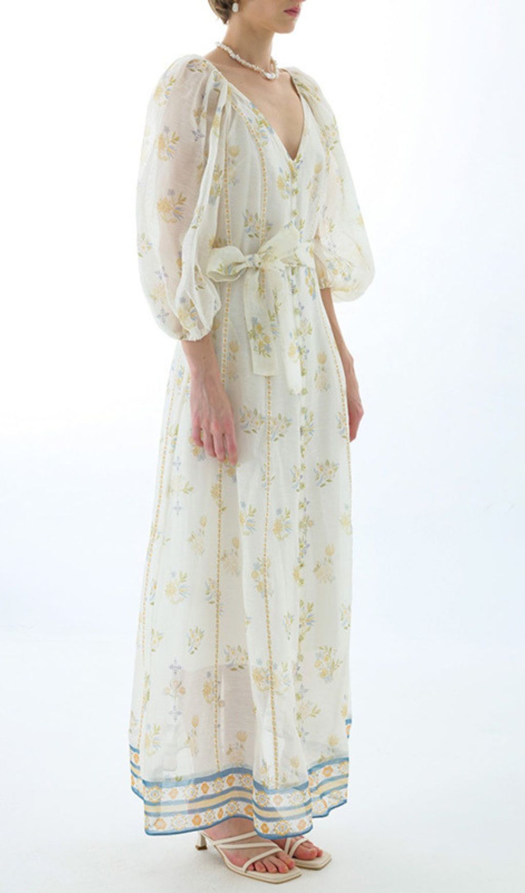 01400b821b5bcbc52ce2b558057857d9.jpg Fashionslee Women Jacobo Floral V-Neck Maxi Dress