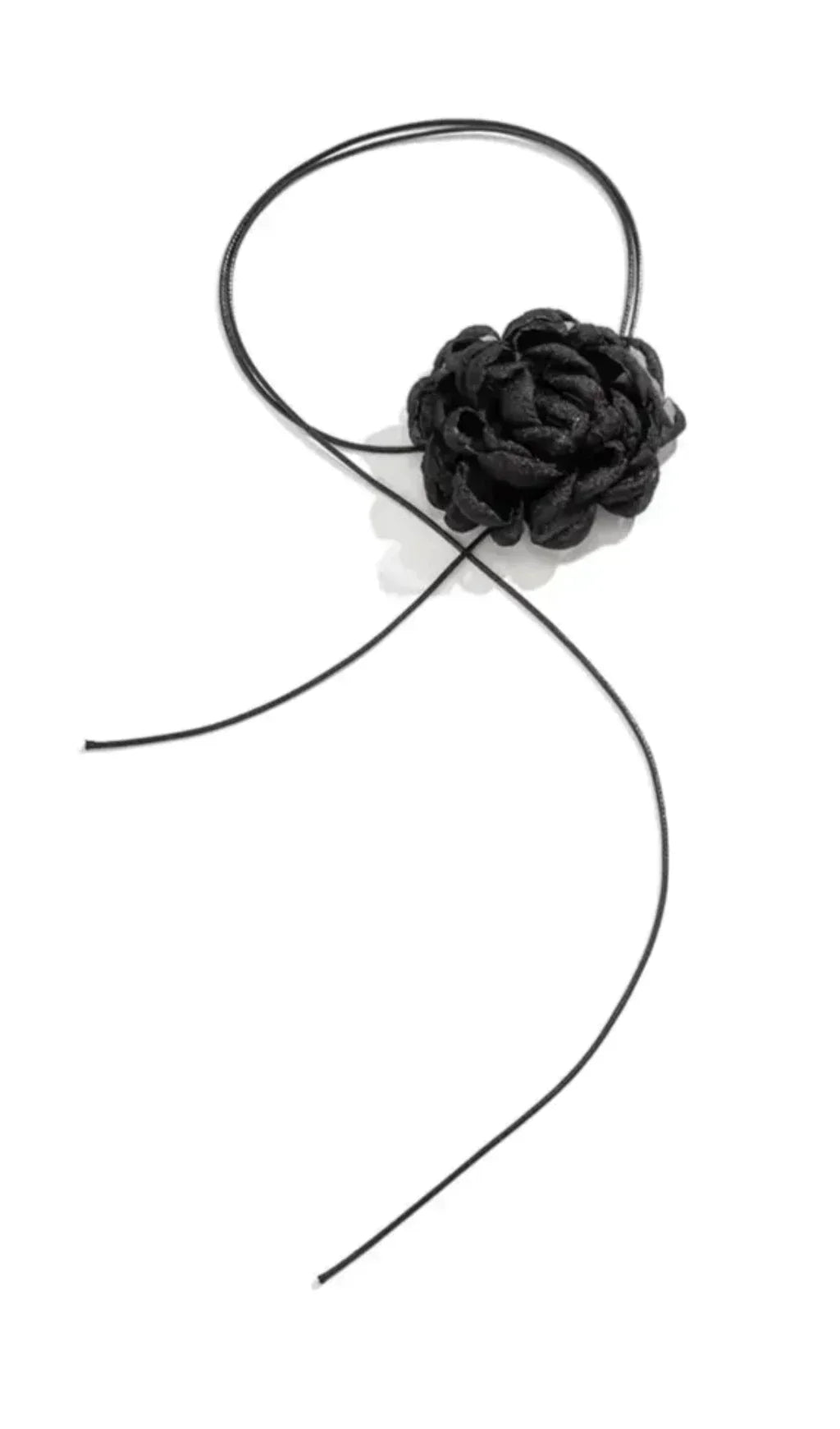 Fashionslee Women Black Flower Mesh Choker