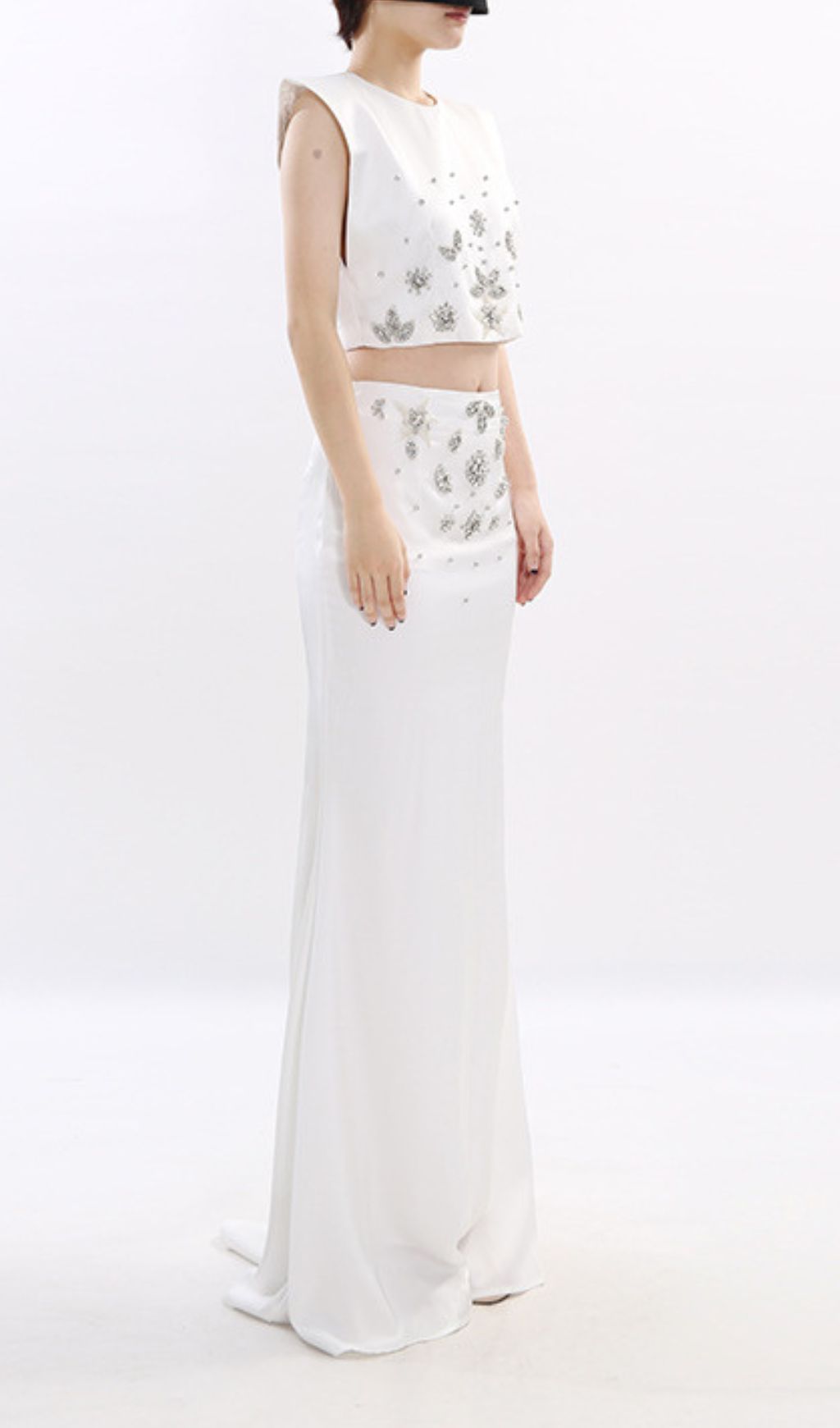 01dadbe7cbaf008b6de58f52c1687343.jpg Fashionslee Women Juro White Diamante Two-Piece Set