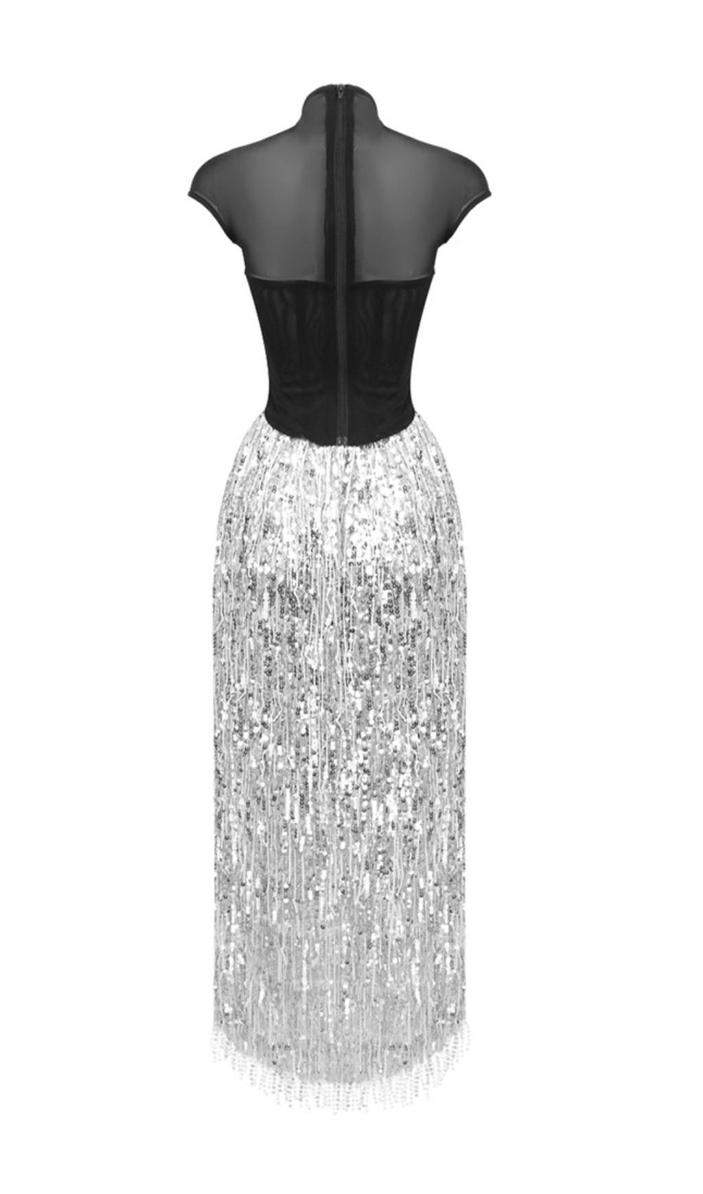 0203b2675ddfc5510c1ab581d3db23aa.jpg Fashionslee Women Donna Corset Tassel Sequin Maxi Dress