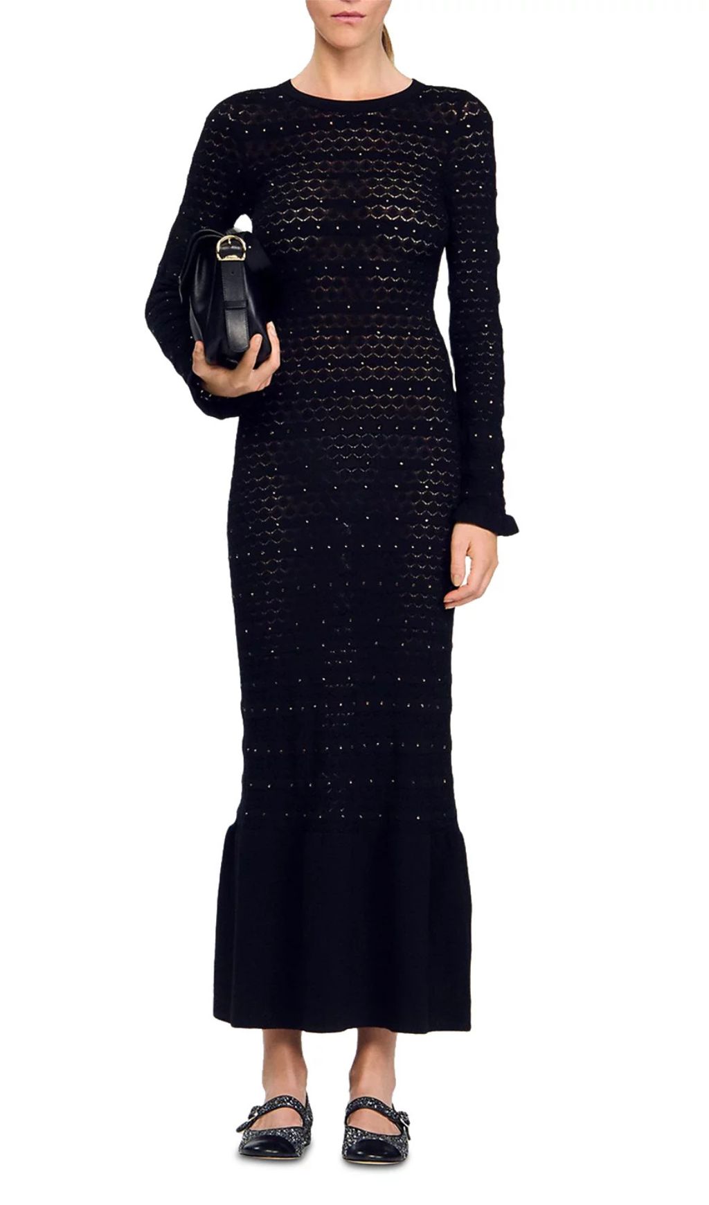 025d44243302e484617b514932361806.jpg Fashionslee Women Rhinestone Knit Maxi Dress
