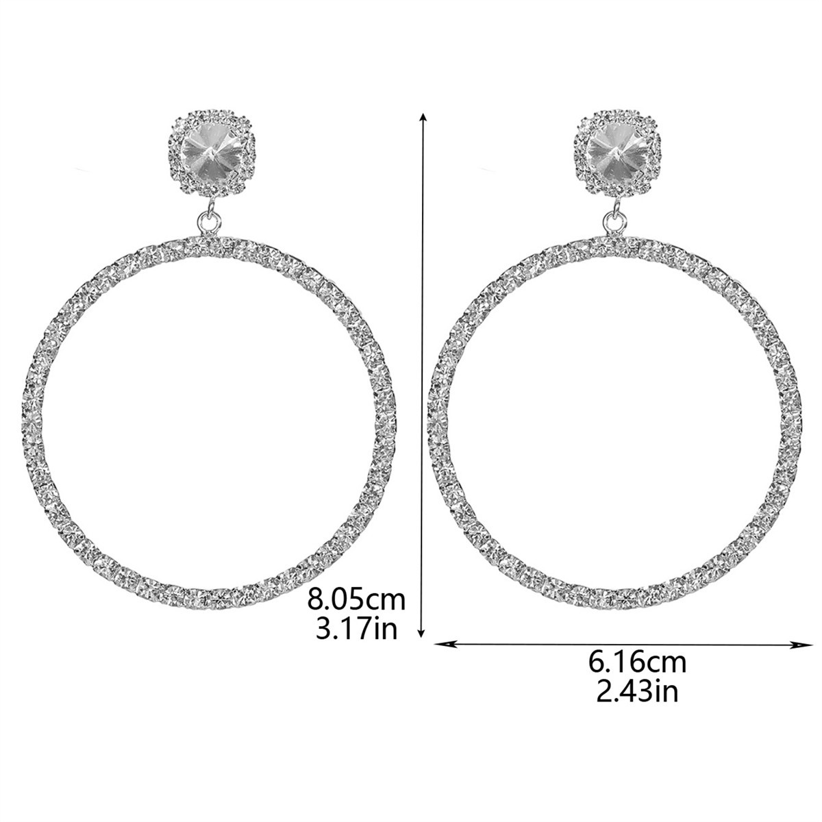 02ae0f076a7b3e05bc6c5584ada0acab VIRAL SILVER HOOP DROP EARRINGS - AESTHETIC