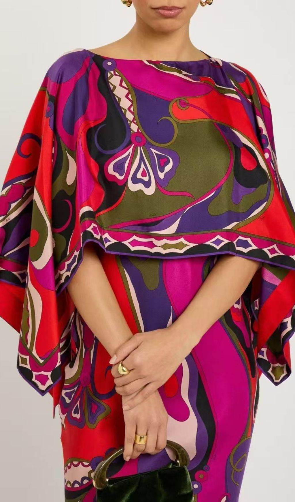 TRENDING STRAPPY PRINT MAXI DRESS WITH CAPE - OWNCI TRENDING STRAPPY PRINT MAXI DRESS WITH CAPE - OWNCI