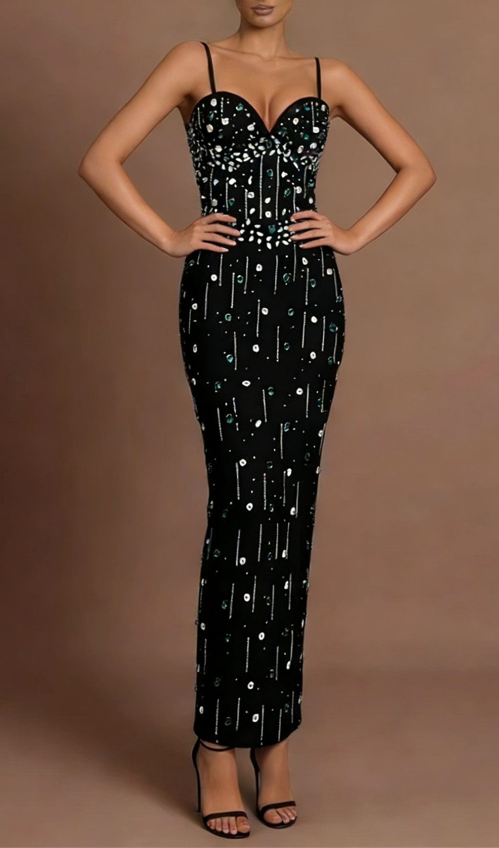Fashionslee Women Keyra Diamante Bandage Maxi Dress