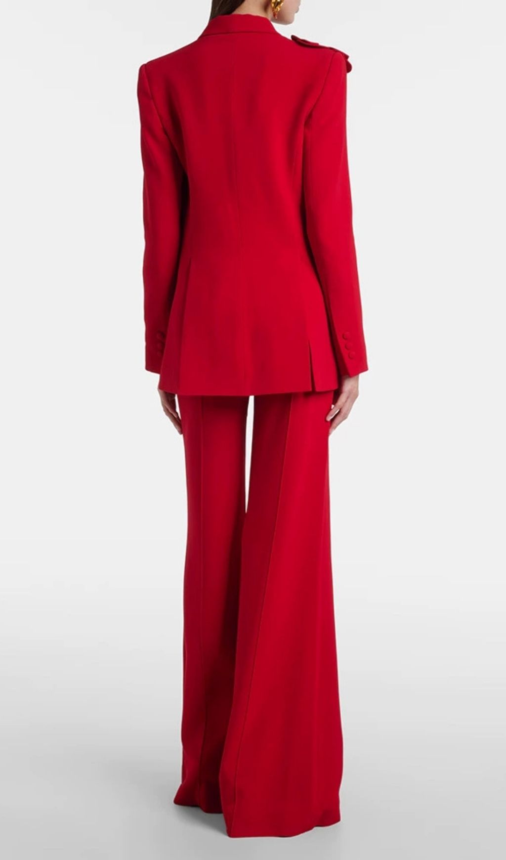 03d4107d67a9c4abd6fdedceb46b18fe.jpg Fashionslee Women Kenadia Red 3D Flower Blazer Two-Piece Set