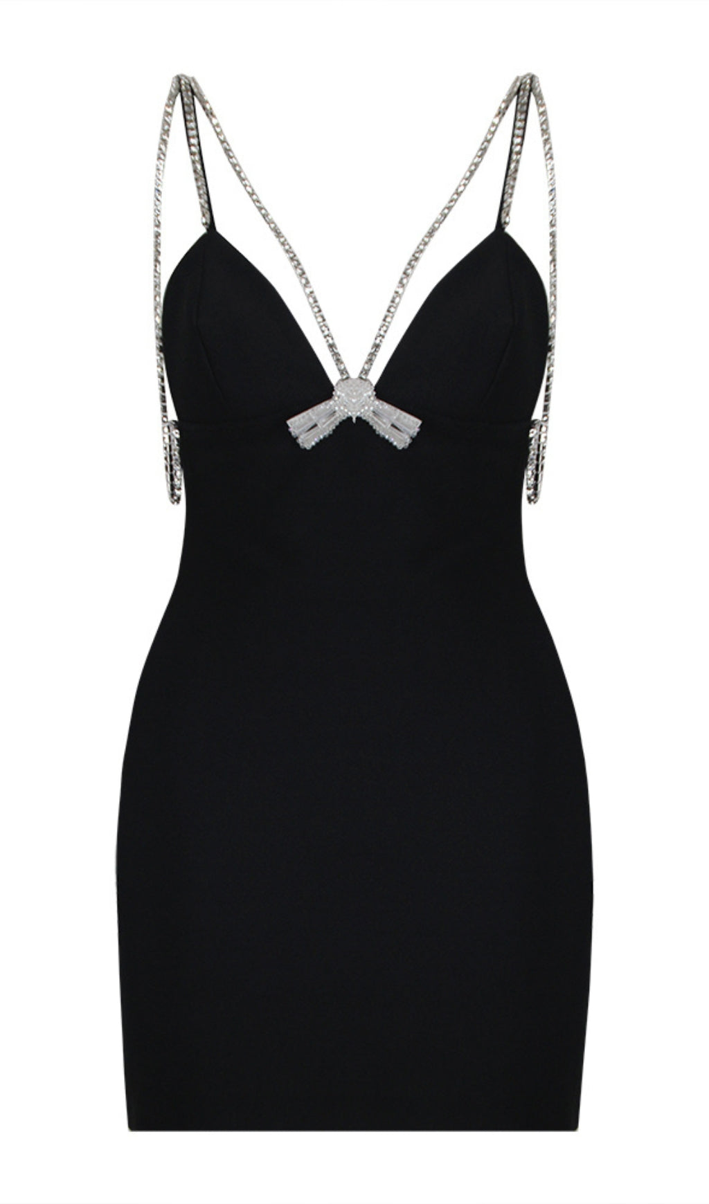 03f61a773a4c4c1191d897c0d8a30004.jpeg Fashionslee Women V-Neck Strappy Mini Dress In Black