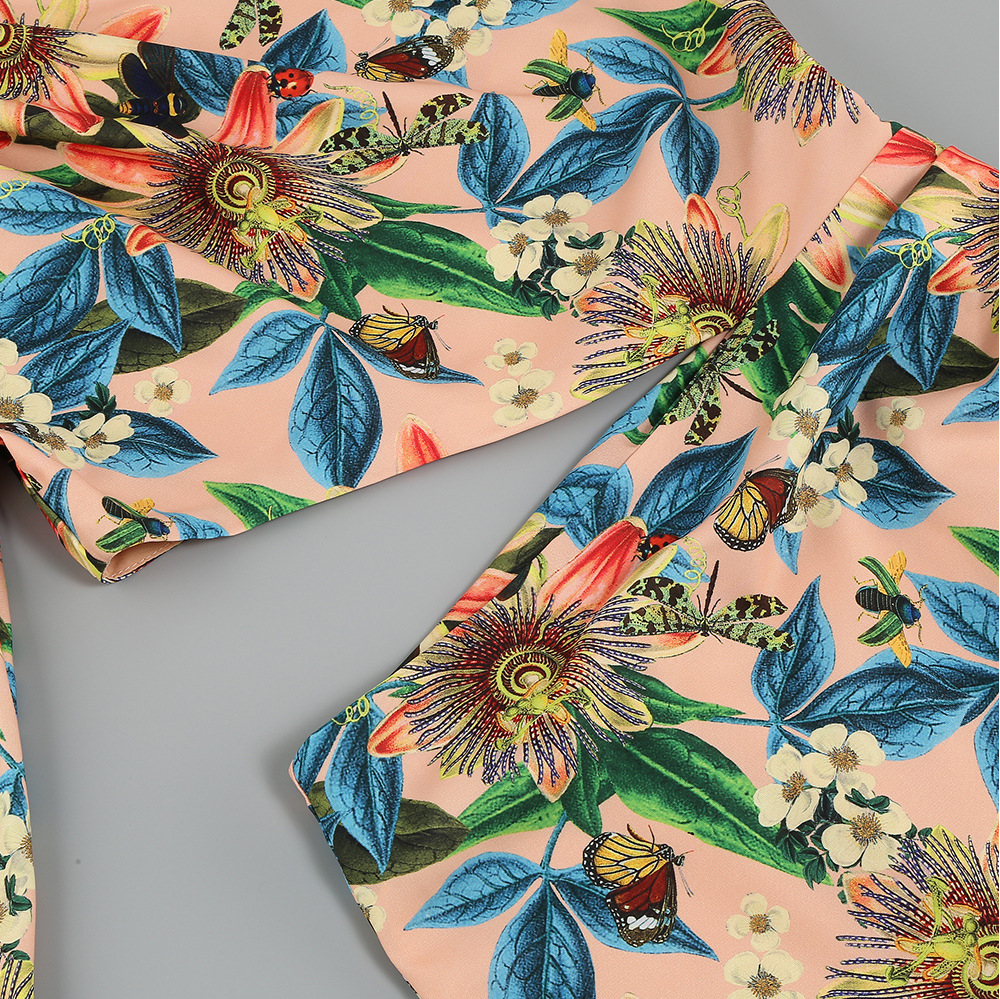 Fashionslee Women Javen Floral Printed One-Shoulder Maxi Dress