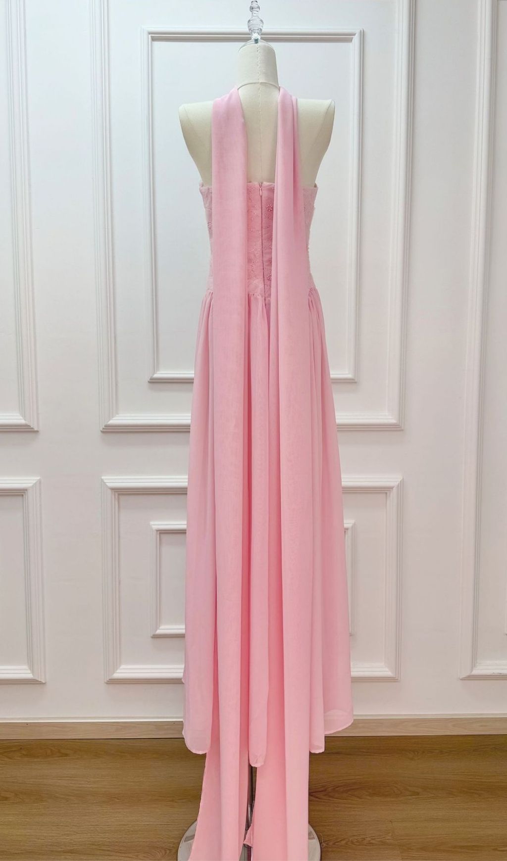 TRENDING PINK STRAPLESS FLOWER MAXI DRESS - OWNCI TRENDING PINK STRAPLESS FLOWER MAXI DRESS - OWNCI
