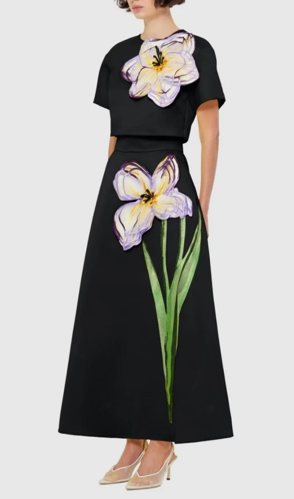 Fashionslee Women Eadoin Flower Two-Piece Set