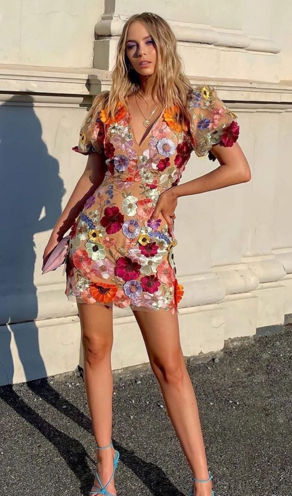 049410f41554edb7fde5cb65428a3647.jpeg Fashionslee Women Aliya 3D Floral Mini Dress