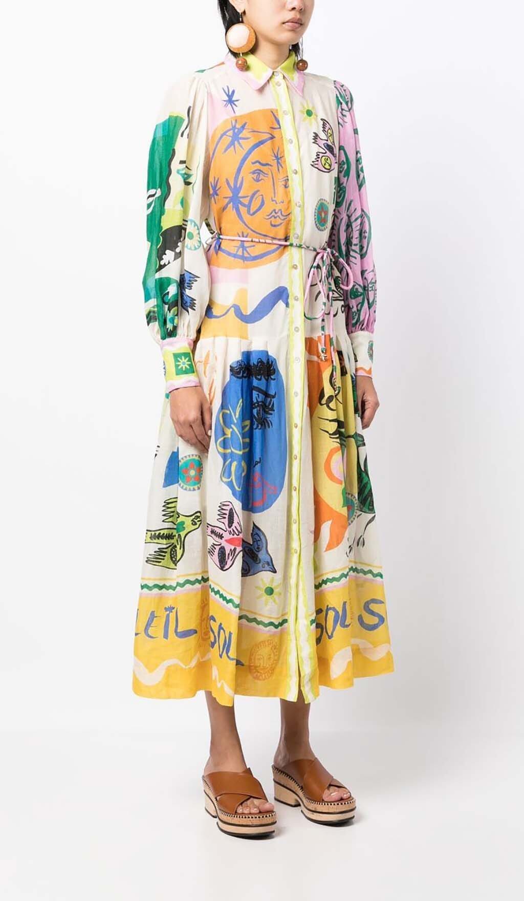04d45df673a0a7aab882a1885e558677.jpeg Fashionslee Women Lantern Sleeve Print Midi Dress