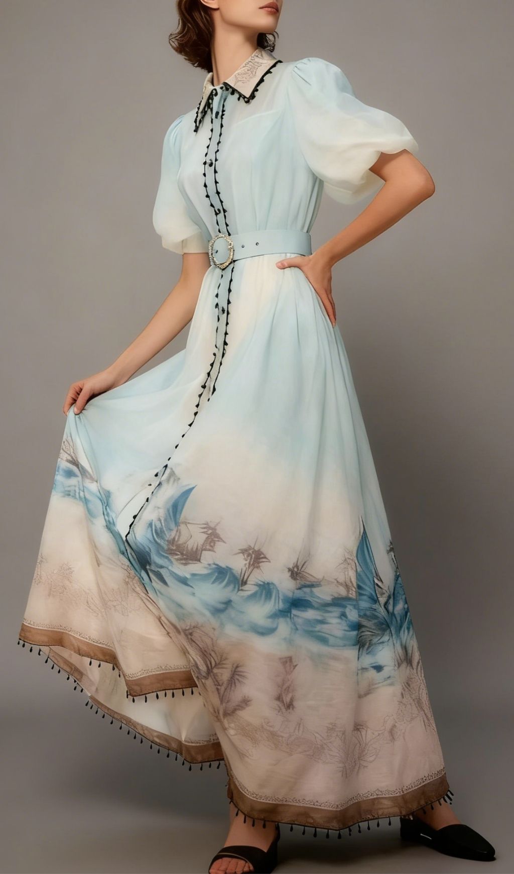 0580936ff821ea360bba4f6fb5ea734f.jpg Fashionslee Women Karrie Blue Printed Maxi Dress