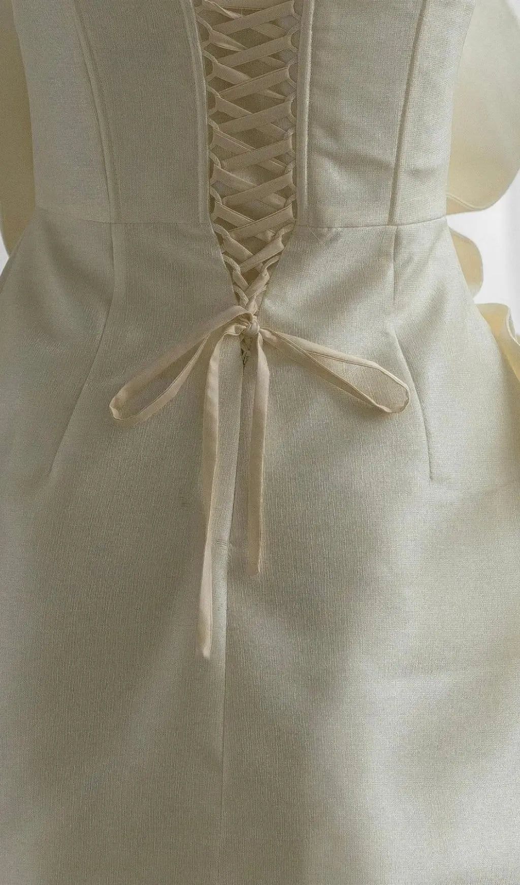 0597042e809b7755dfba7ff546ade0c0.jpeg Fashionslee Women Achlys Beige Flower Bind Mini Dress