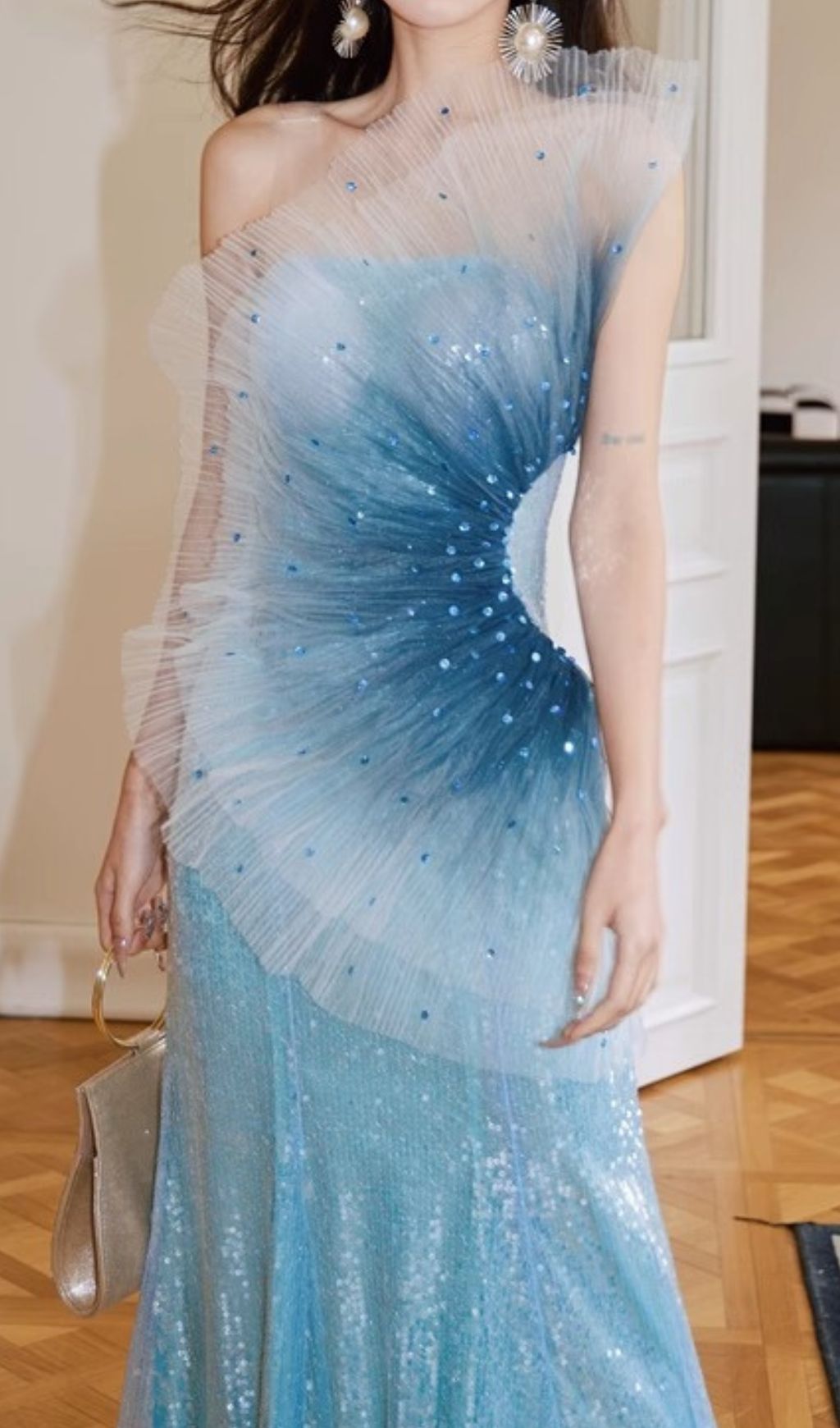 0691afbbcc37d4bea6570f15d5477618.jpg Fashionslee Women Haidar Strapless Sequin Maxi Dress