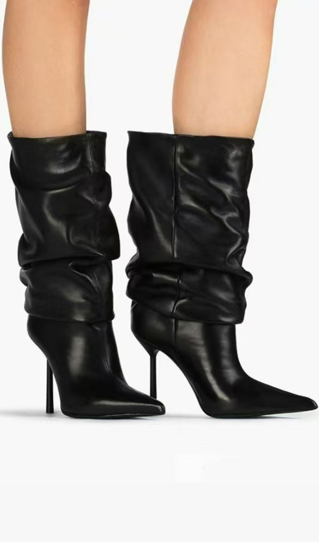 0699df96baeae53555507cc7d2d32700.jpg Fashionslee Women Katelyn Ruched Boots