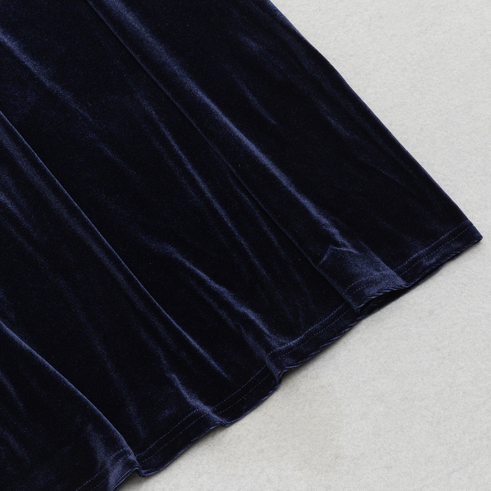 06be7a178c051bfe2207e283b7114a0d.jpeg Fashionslee Women Antoon Ruched Waist Velvet Maxi Dress