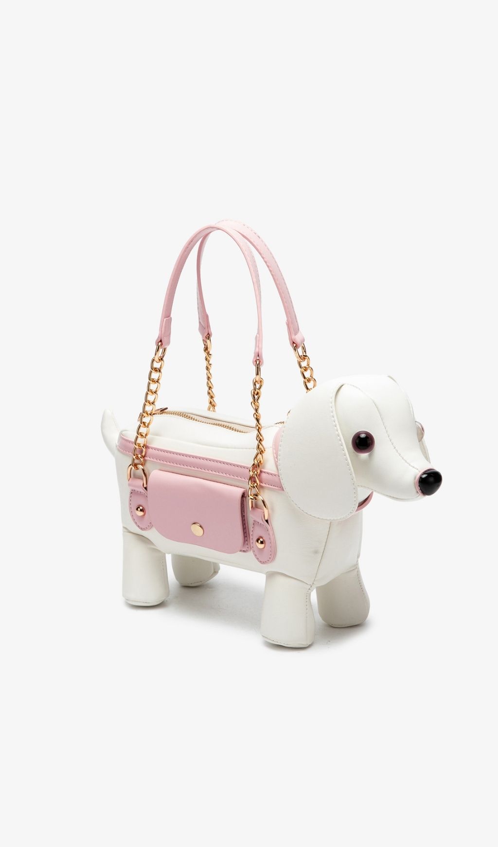 075862698cbe922cba6266514cf6c5f4.jpg Fashionslee Women Khari White Dog-shaped Bag