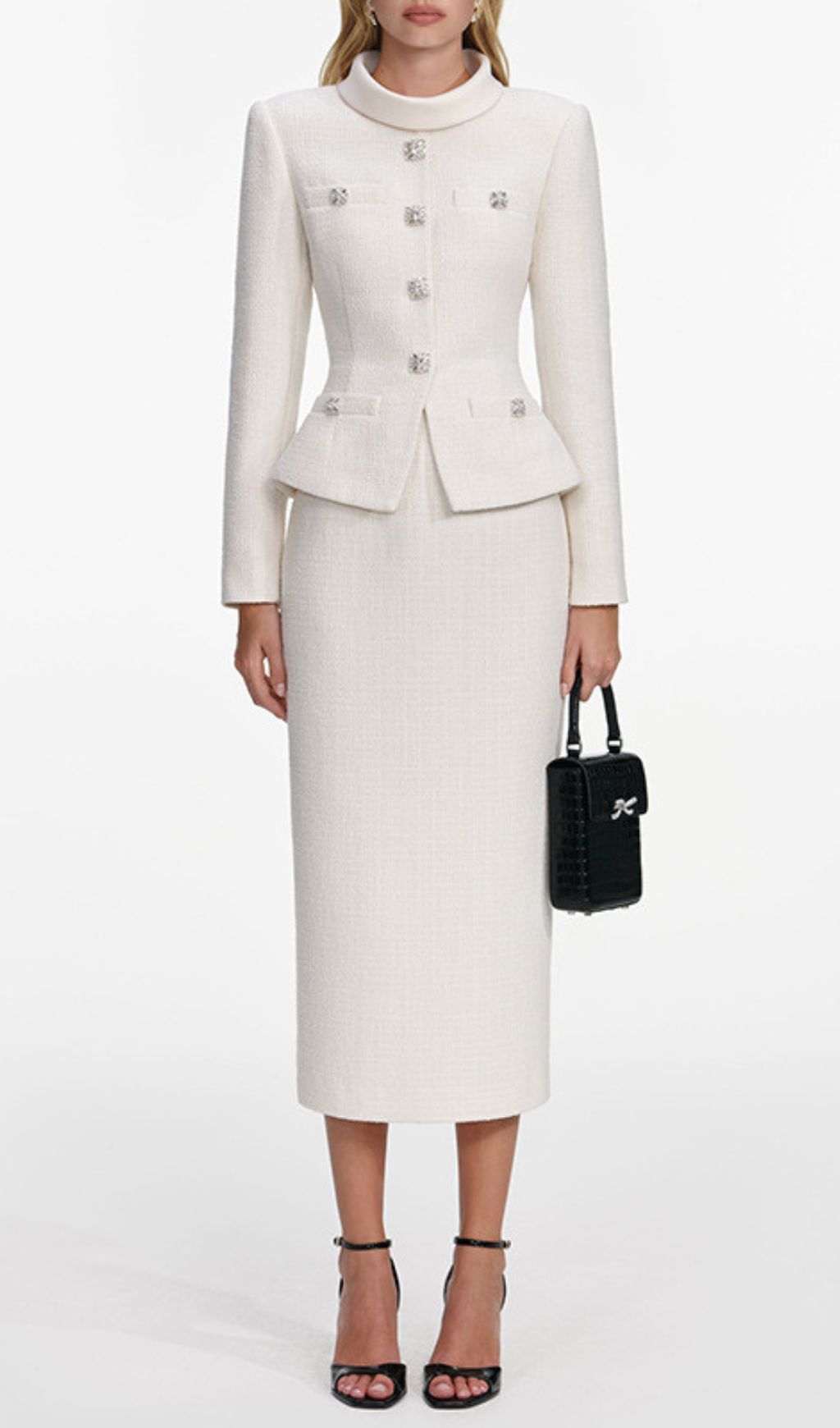Fashionslee Women Jurnee White Two-Piece Set