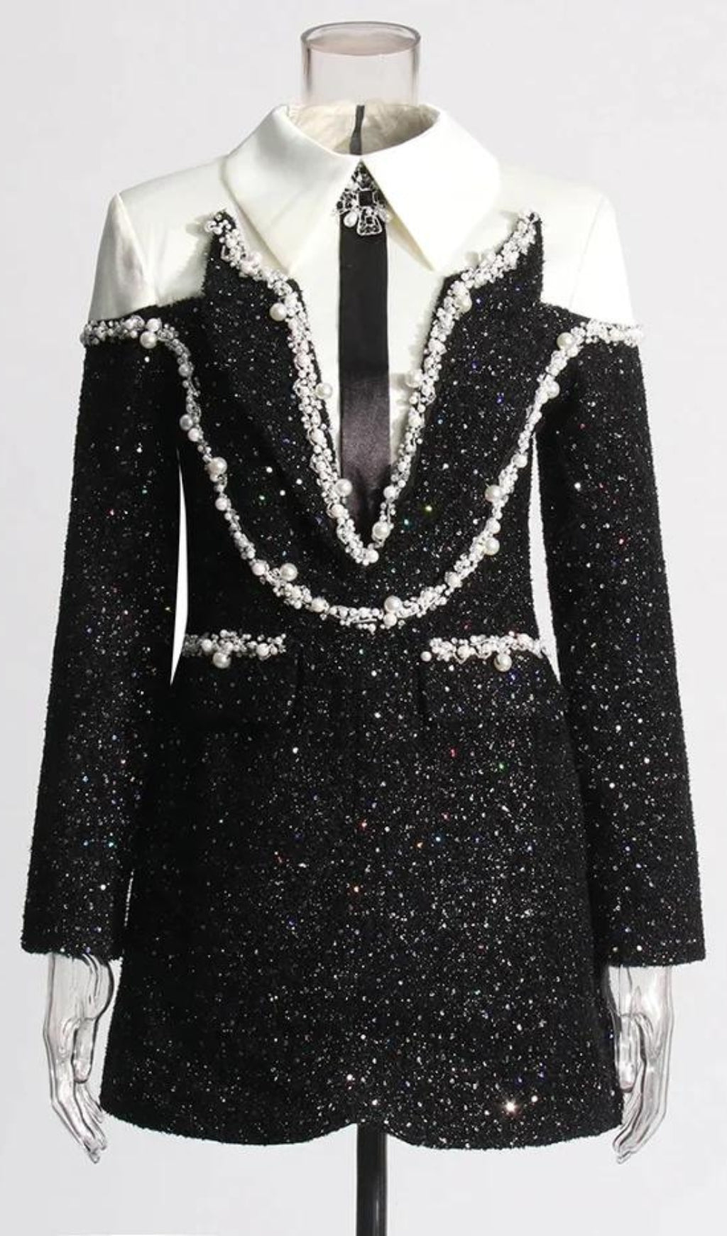 07f740cec38b4eac9f258a9f13817a1d.jpeg Fashionslee Women Ata Pearl Sequins Dress