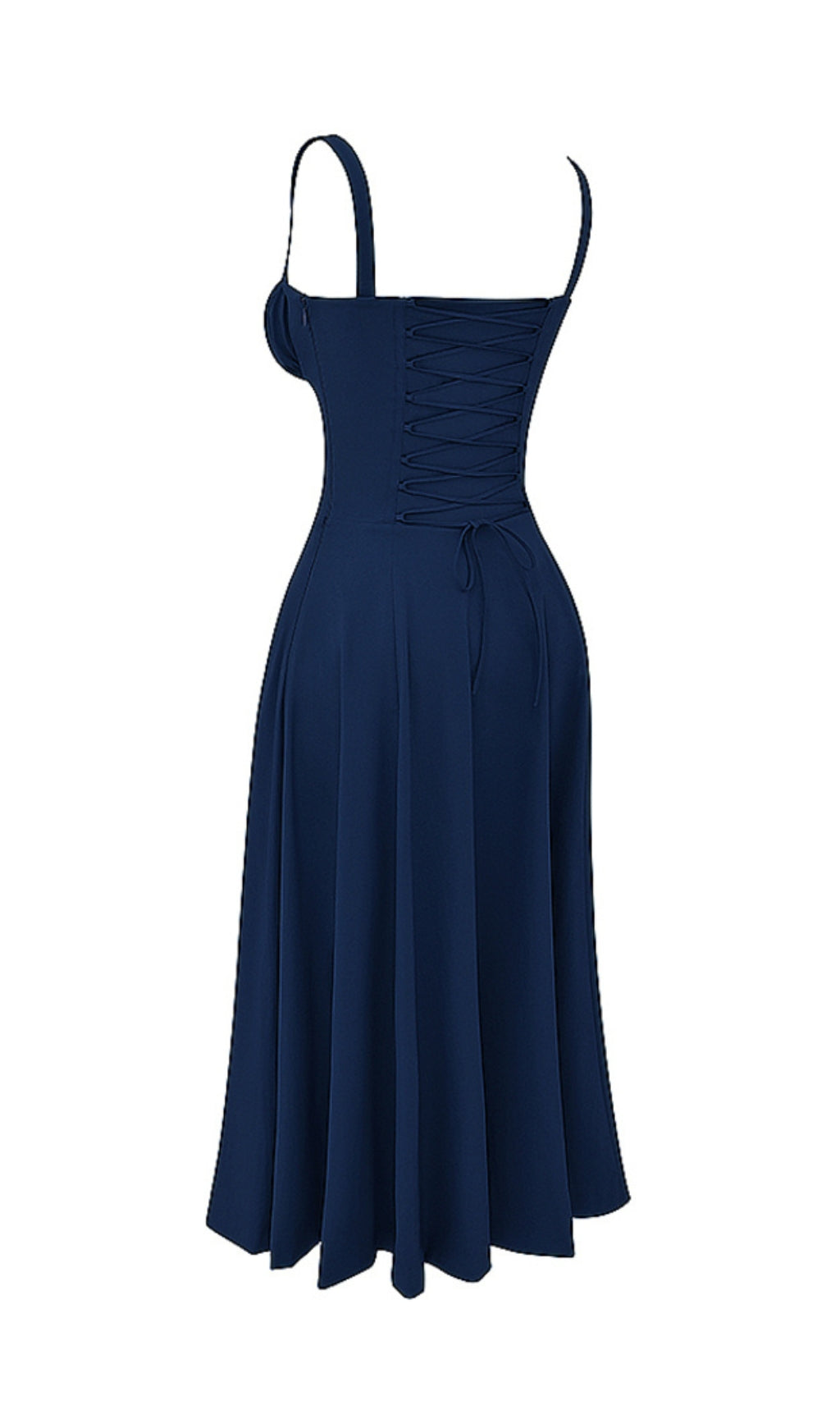 084cf0f20541d4bc64c8b5b79c277cc4.jpeg Fashionslee Women French Navy Bustier Sundress
