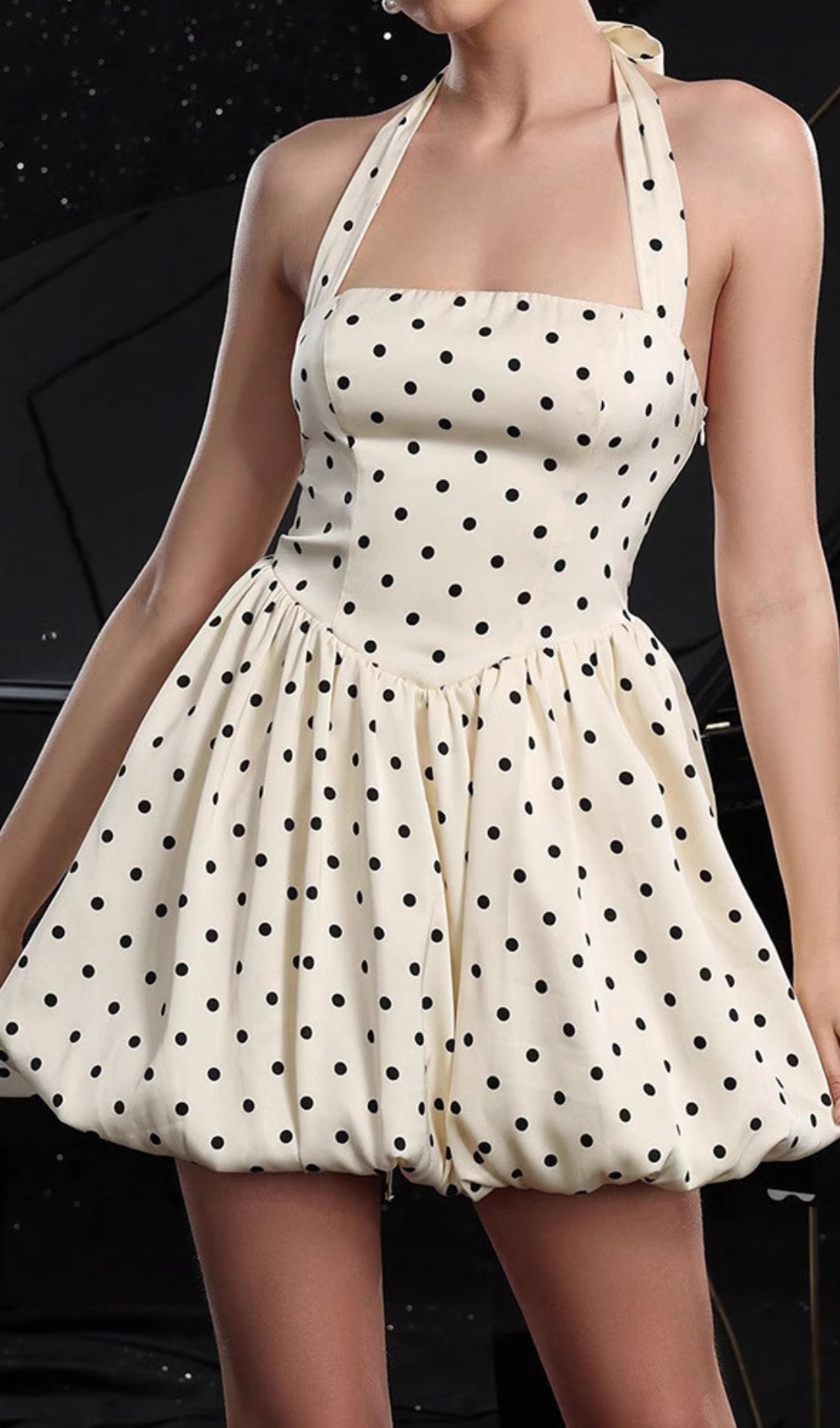 08a3d7df2a380d64e98c44c30f5c2616.jpg Fashionslee Women Dafydd Halter Dot Mini Dress