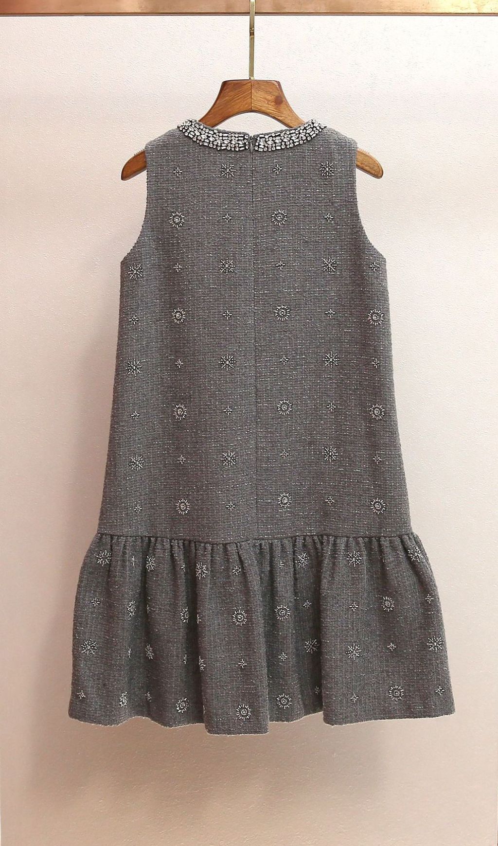08c40b4d0f610f184350072b0b54c351.jpg Fashionslee Women Hasana Grey Sleeveless Diamante Mini Dress
