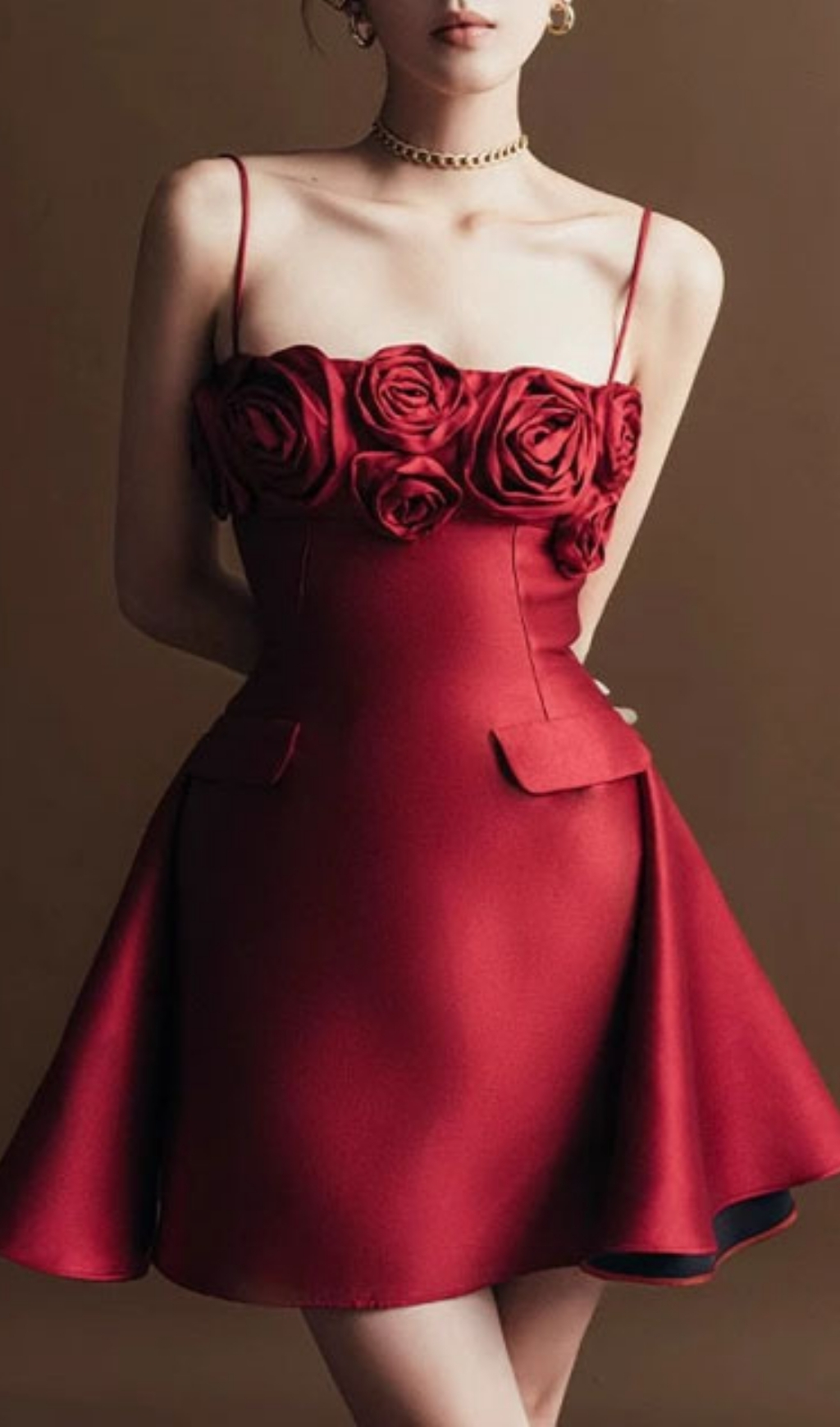 08e1ae74eb8fa5a0552f7b126ea917de.jpg Fashionslee Women Emmie Red Flower Mini Dress