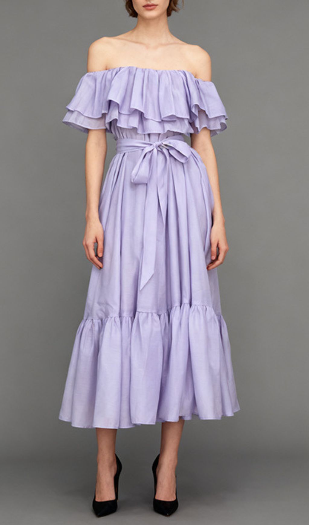 08f704aea55d42be259433af41fa0da4.jpg Fashionslee Women Imala Off-Shoulder Midi Dress