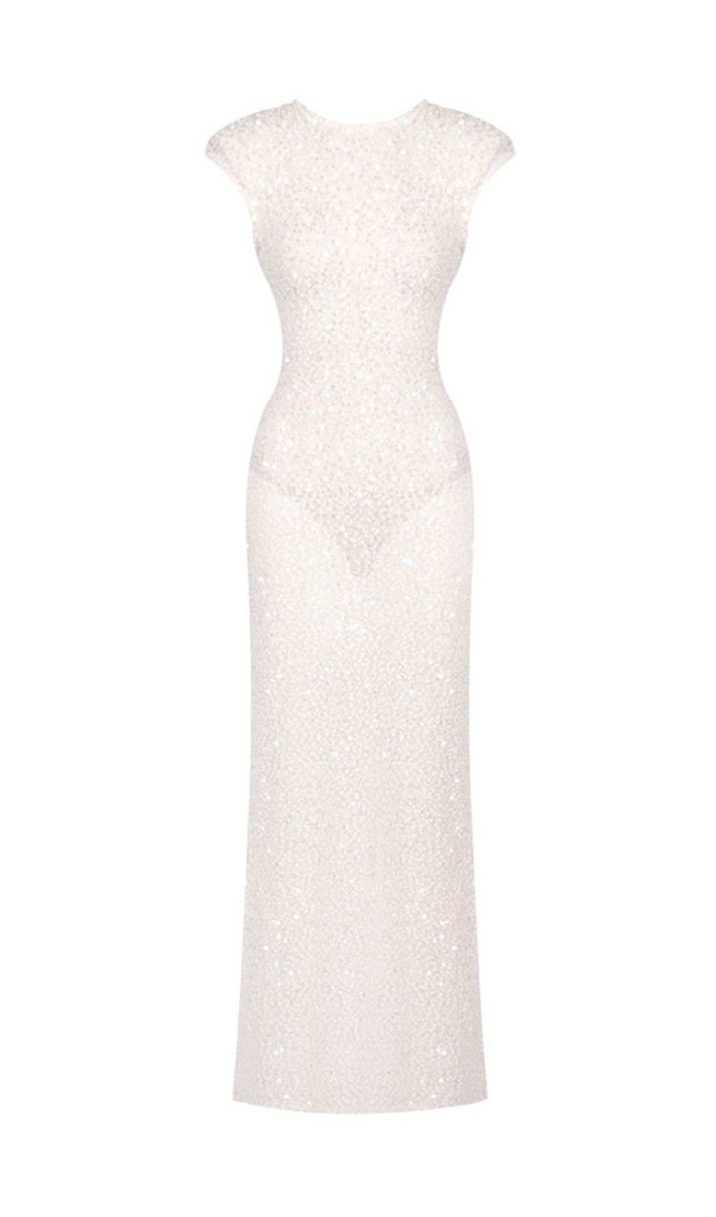 09139497fda45796ba4031df8ccd9da2.jpg Fashionslee Women Kees White Sequin Sleeveless Backless Maxi Dress