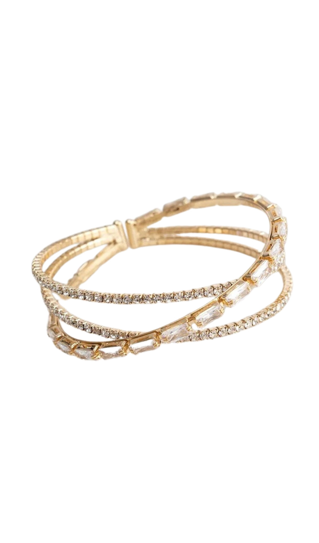 095017a33722cc3f4152215a9717dd40.jpeg Fashionslee Women Gold Multi Layered Diamante Bracele