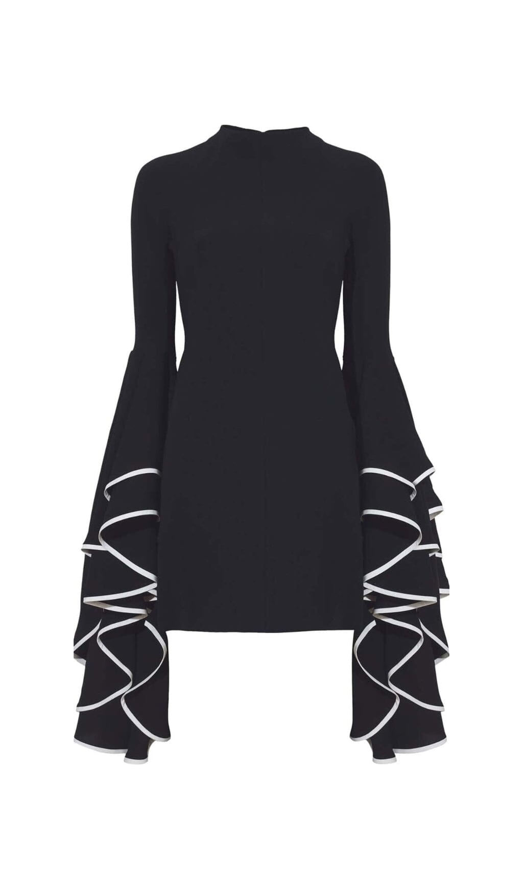09c48384c91dc7e9acd4b04345c3d812.jpeg Fashionslee Women Ruffled Sleeve Mini Dress In Black