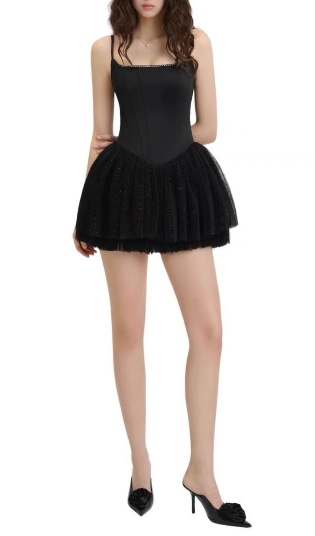 09e4582639ed15f07a3befa218bdba7e.jpg Fashionslee Women Friso Black Strappy Corset Mini Dress