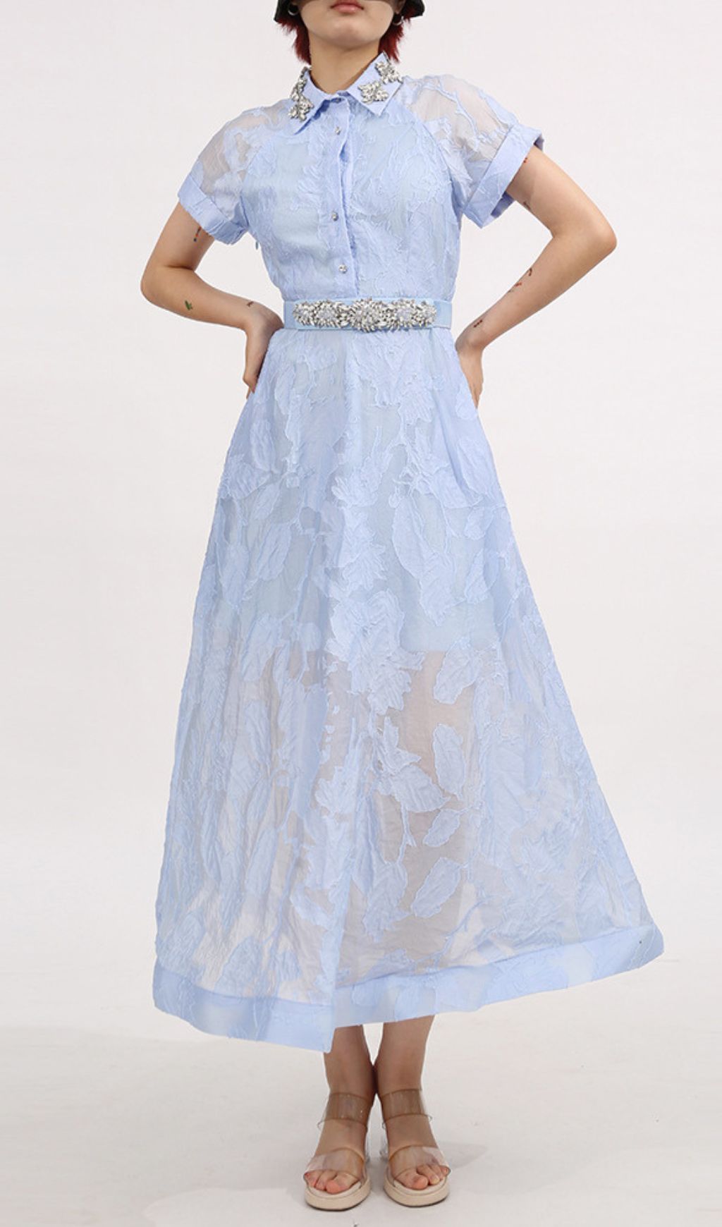0a1df4dc8ae78fac06ad087dc94ff9ba.jpg Fashionslee Women Finley Blue Crystal Midi Dress
