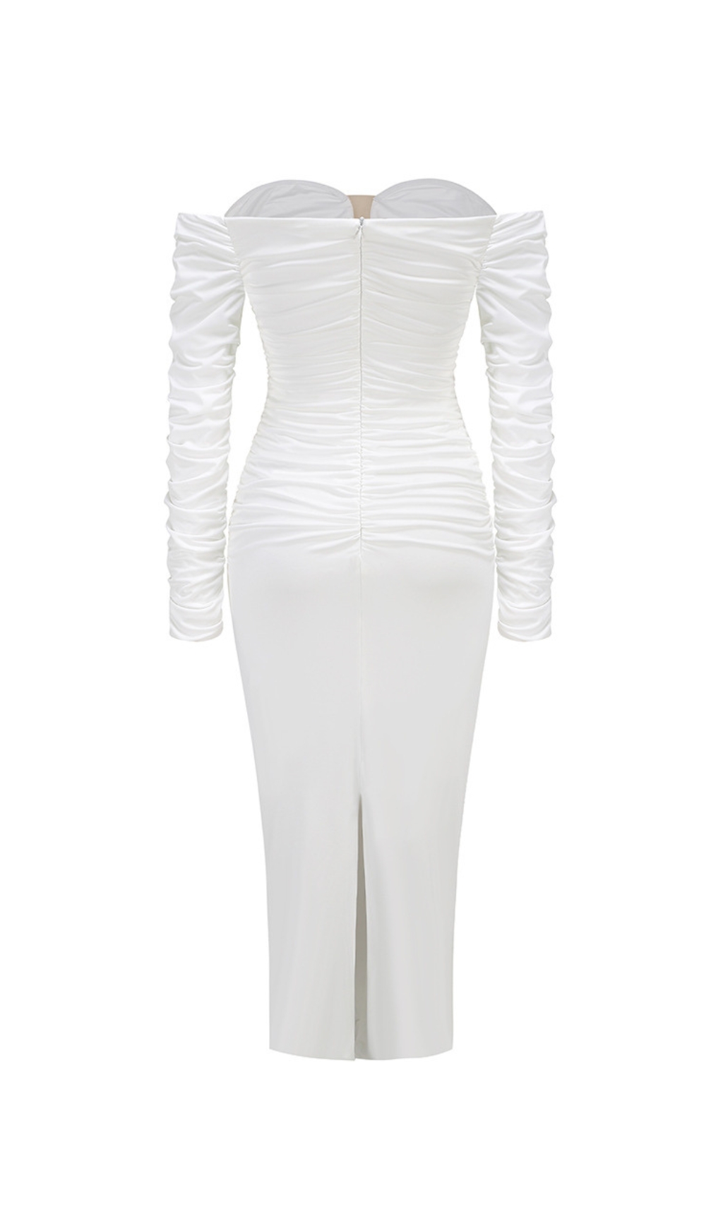VINTAGE WHITE MIDI DRESS – AESTHETIC LONG SLEEVE - OWNCI VINTAGE WHITE MIDI DRESS – AESTHETIC LONG SLEEVE - OWNCI