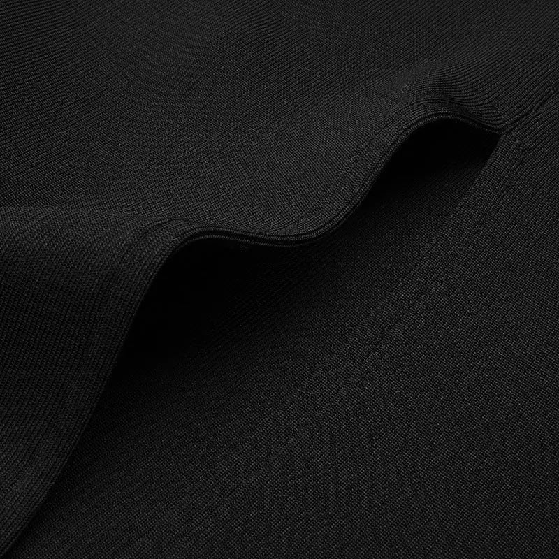 0a6c1405f97ffac873705abc0af88894.jpeg Fashionslee Women Black Off Shoulder Deep V Bandage Maxi Dress