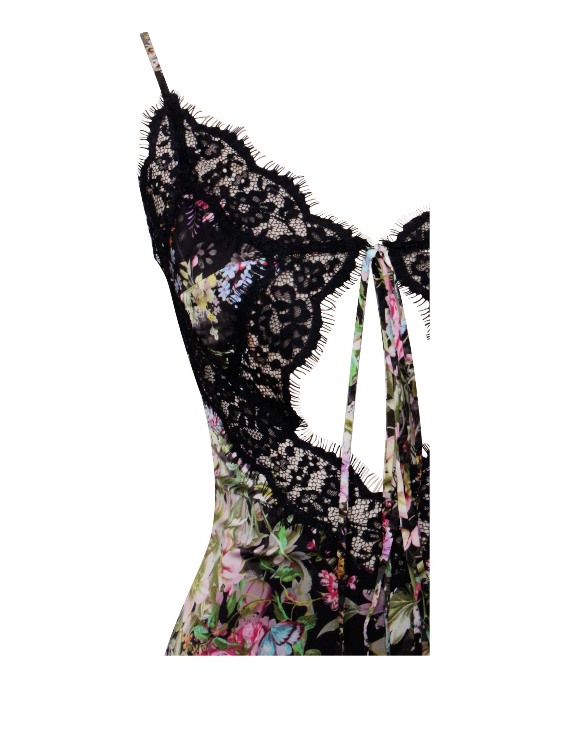 0ab2b618a2abda597fb977a5351e17ab.jpeg Fashionslee Women Floral Print Satin Mini Dress With Lace Trim
