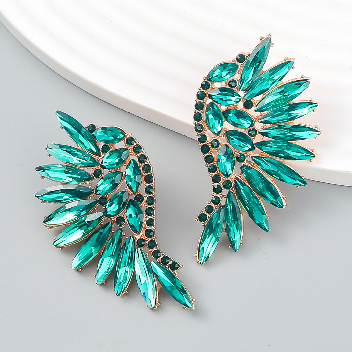 0adcf510ae829c4c20d4088404255ef5.jpeg Fashionslee Women Rainbow Rhinestone Earrings