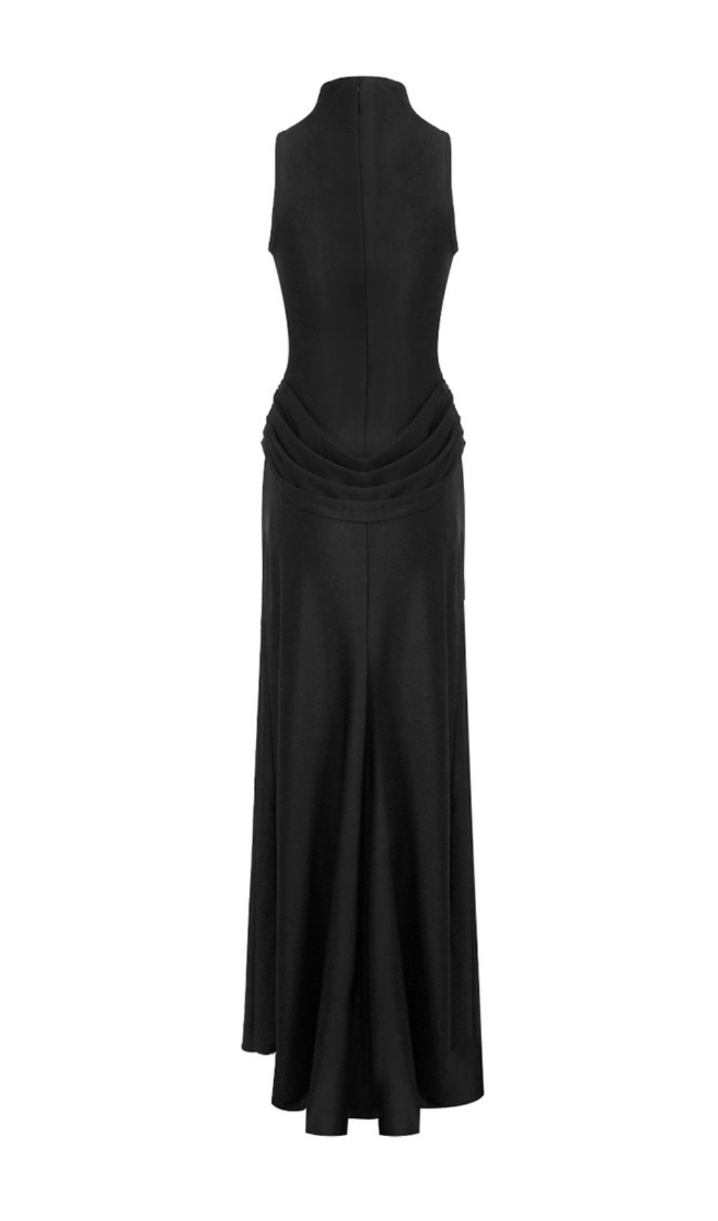 0b5e4d4464775f109783ca4e7484508f.jpg Fashionslee Women Gryta Black Halter Ruched Maxi Dress