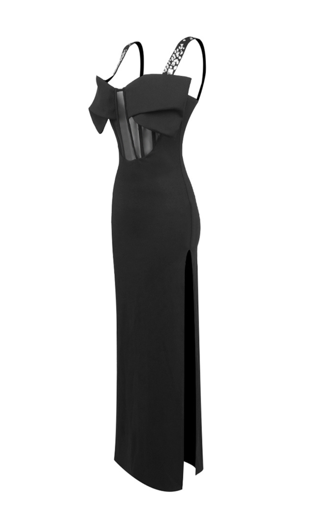 0b83be7cd40f1eaa2f4024be1a201e0a.jpg Fashionslee Women Ceylan Black Mesh Maxi Dress