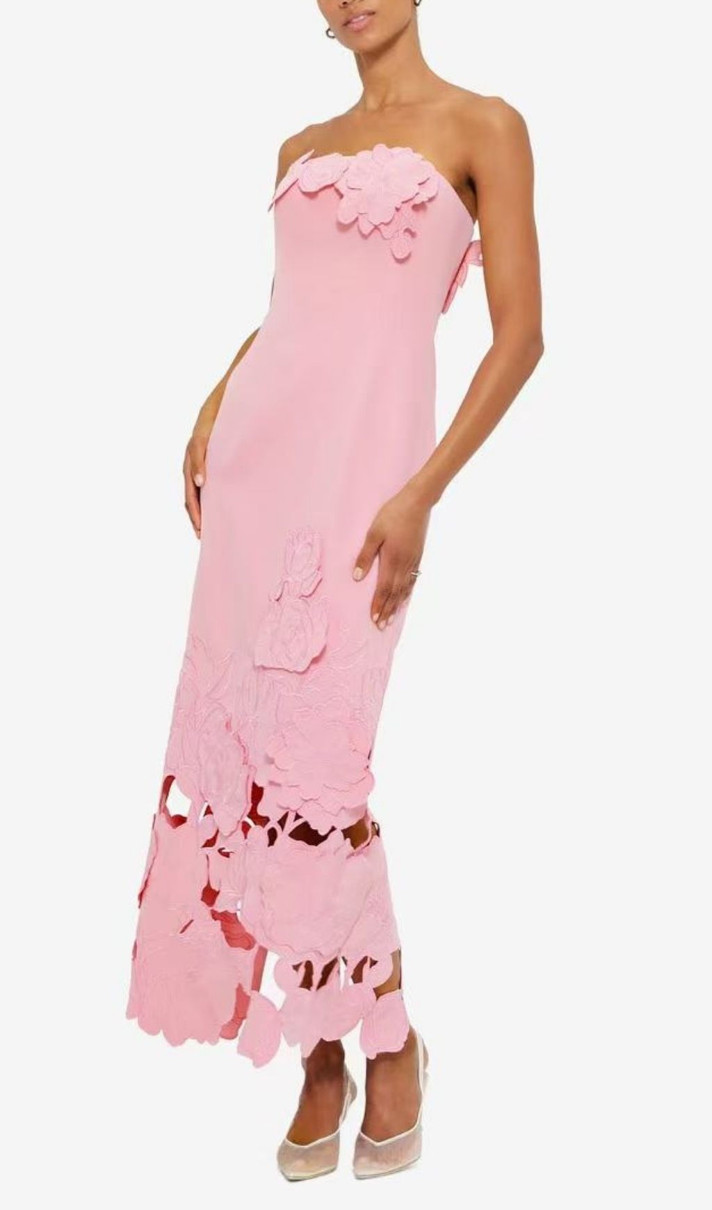TRENDING APPLIQUÉ BUSTIER MAXI DRESS - OWNCI TRENDING APPLIQUÉ BUSTIER MAXI DRESS - OWNCI