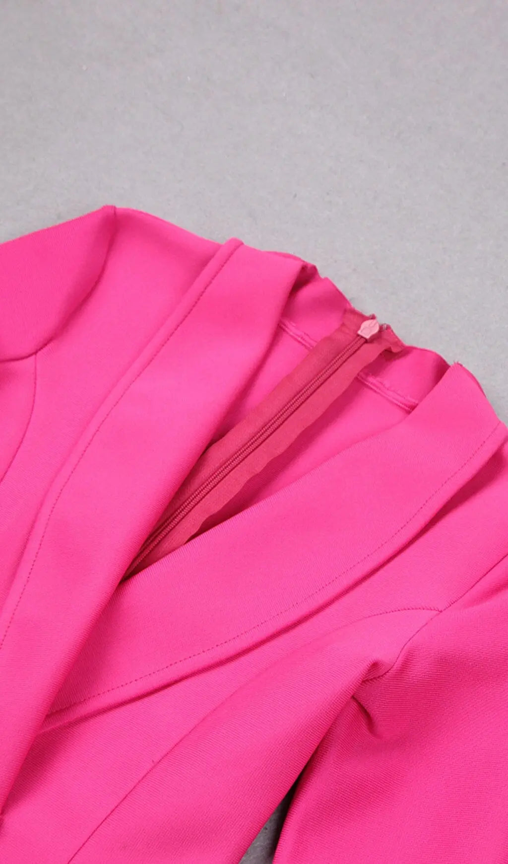 0babf4ce13e6bc68bb886e93ac7ad769.jpeg Fashionslee Women Feather Jacket Dress In Hyper Pink