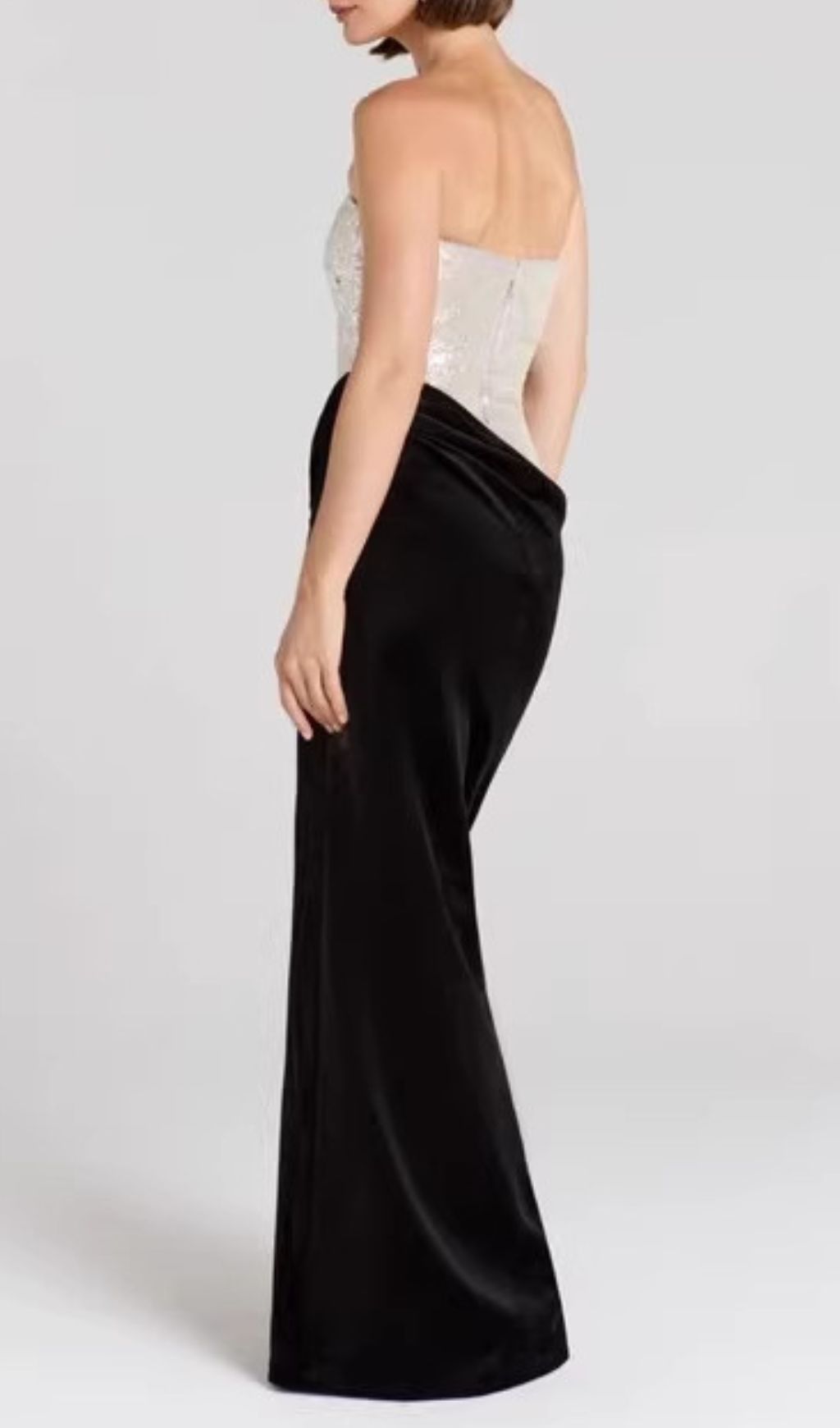 0c86bab1808149e5d5731d240dc2ff23.jpg Fashionslee Women Jayda Strapless Sequin Velvet Maxi Dress